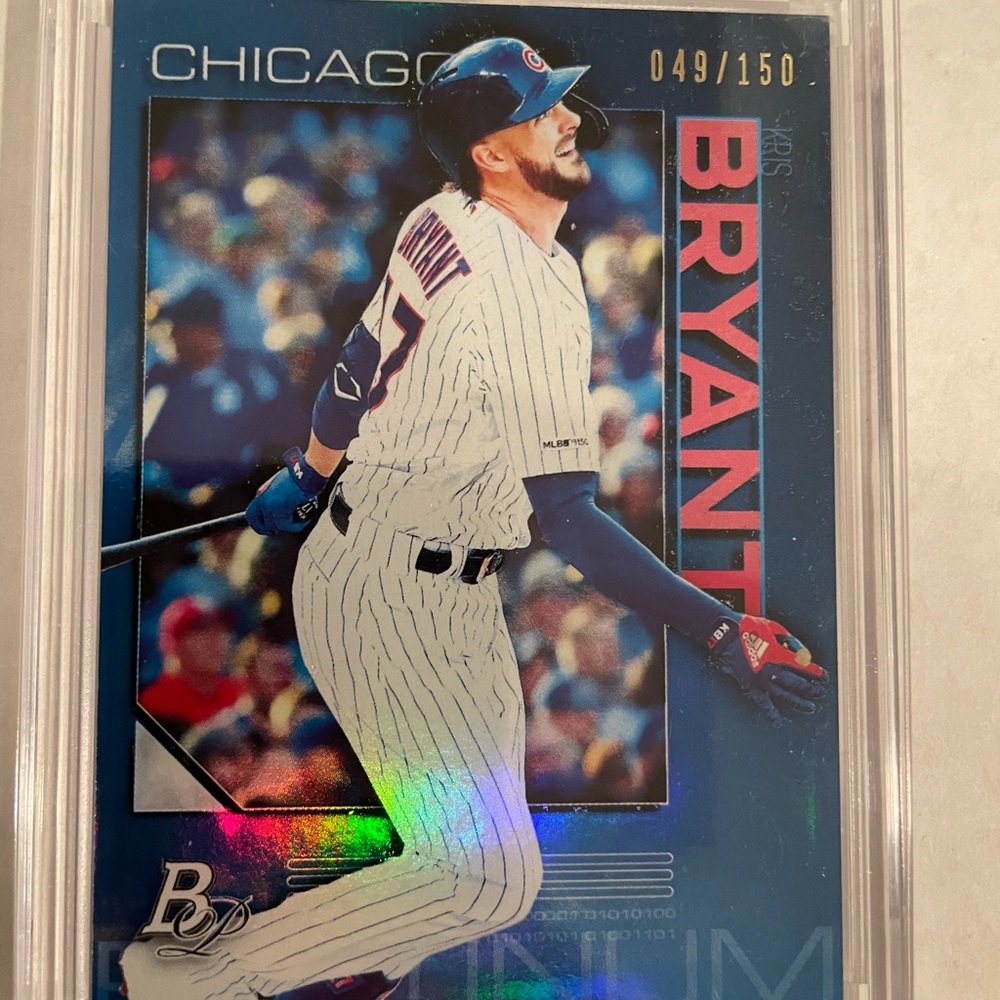 Kris Bryant Chicago Cubs Bowman Blue Refractor